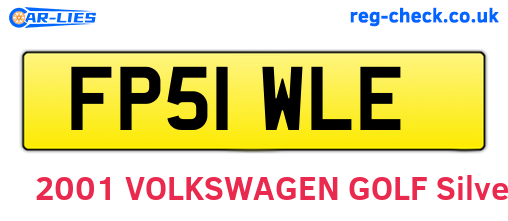 FP51WLE are the vehicle registration plates.