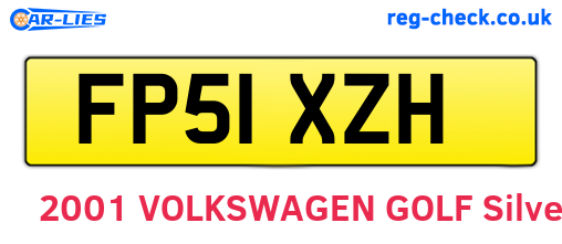 FP51XZH are the vehicle registration plates.