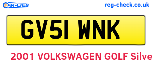 GV51WNK are the vehicle registration plates.