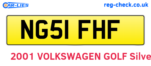 NG51FHF are the vehicle registration plates.