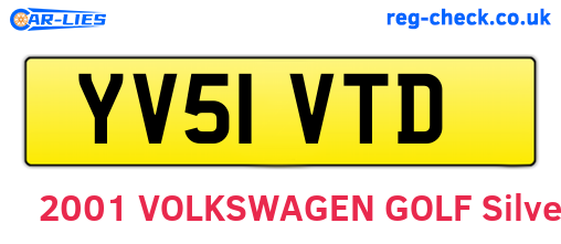 YV51VTD are the vehicle registration plates.