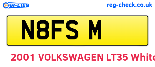 N8FSM are the vehicle registration plates.