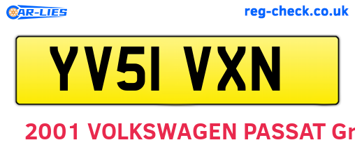 YV51VXN are the vehicle registration plates.