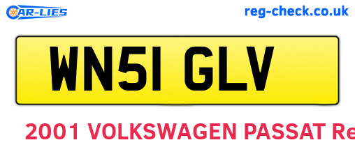 WN51GLV are the vehicle registration plates.