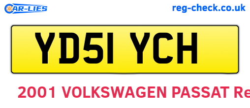 YD51YCH are the vehicle registration plates.