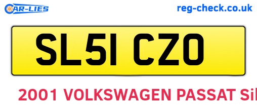 SL51CZO are the vehicle registration plates.
