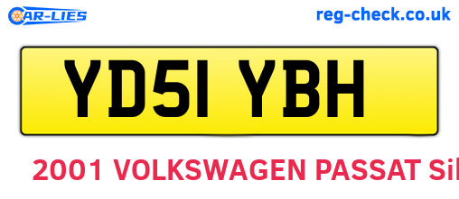 YD51YBH are the vehicle registration plates.
