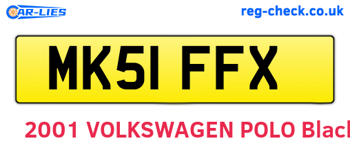 MK51FFX are the vehicle registration plates.