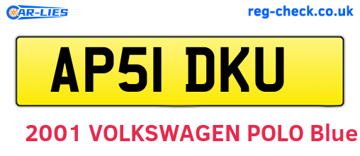 AP51DKU are the vehicle registration plates.