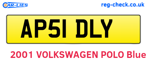 AP51DLY are the vehicle registration plates.