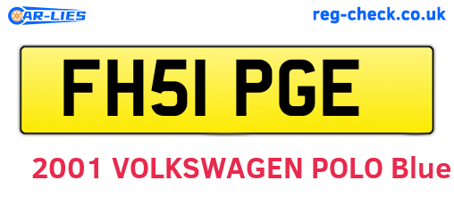 FH51PGE are the vehicle registration plates.