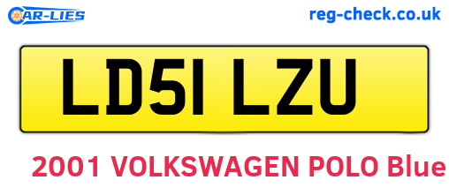 LD51LZU are the vehicle registration plates.