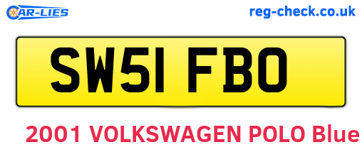 SW51FBO are the vehicle registration plates.