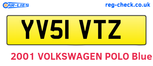 YV51VTZ are the vehicle registration plates.