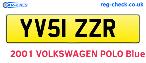 YV51ZZR are the vehicle registration plates.