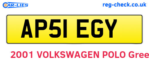 AP51EGY are the vehicle registration plates.