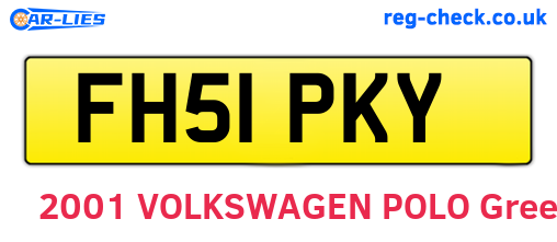 FH51PKY are the vehicle registration plates.