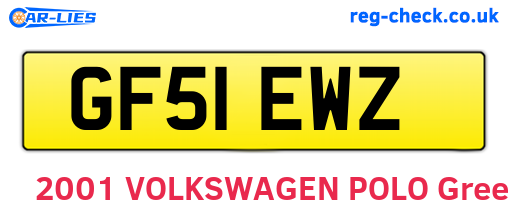 GF51EWZ are the vehicle registration plates.