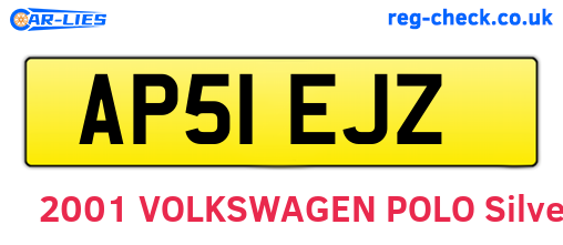 AP51EJZ are the vehicle registration plates.