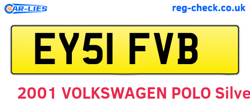 EY51FVB are the vehicle registration plates.
