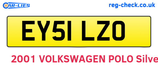 EY51LZO are the vehicle registration plates.