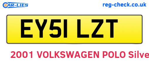 EY51LZT are the vehicle registration plates.