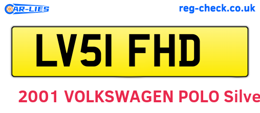LV51FHD are the vehicle registration plates.