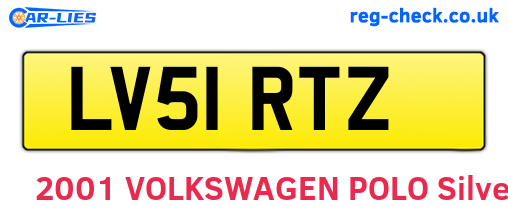 LV51RTZ are the vehicle registration plates.