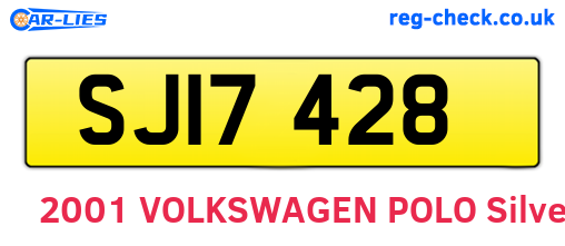 SJI7428 are the vehicle registration plates.
