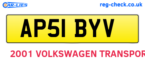 AP51BYV are the vehicle registration plates.