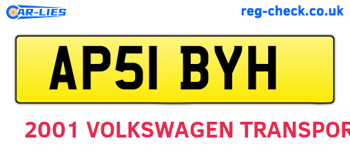 AP51BYH are the vehicle registration plates.