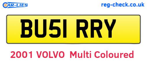 BU51RRY are the vehicle registration plates.