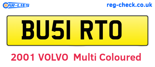 BU51RTO are the vehicle registration plates.