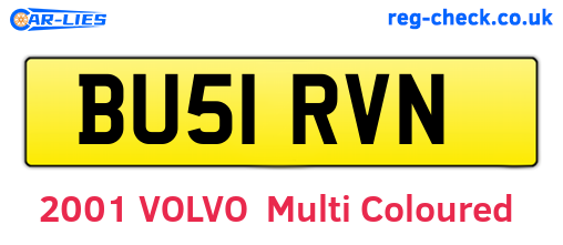 BU51RVN are the vehicle registration plates.