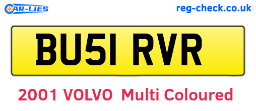 BU51RVR are the vehicle registration plates.
