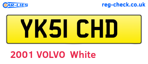 YK51CHD are the vehicle registration plates.
