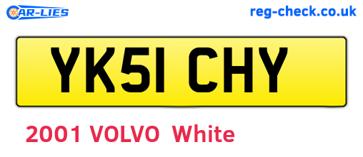 YK51CHY are the vehicle registration plates.