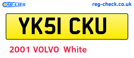 YK51CKU are the vehicle registration plates.