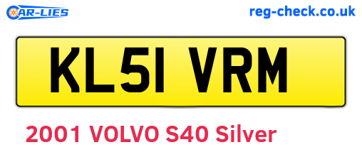 KL51VRM are the vehicle registration plates.