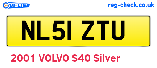 NL51ZTU are the vehicle registration plates.