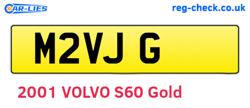 M2VJG are the vehicle registration plates.
