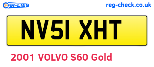 NV51XHT are the vehicle registration plates.