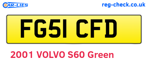 FG51CFD are the vehicle registration plates.