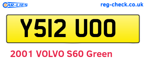 Y512UOO are the vehicle registration plates.