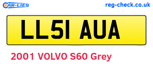 LL51AUA are the vehicle registration plates.