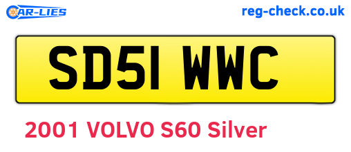 SD51WWC are the vehicle registration plates.