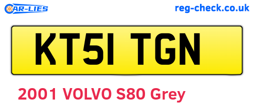 KT51TGN are the vehicle registration plates.