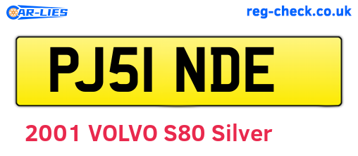 PJ51NDE are the vehicle registration plates.