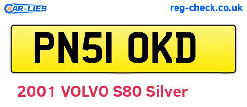 PN51OKD are the vehicle registration plates.