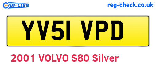 YV51VPD are the vehicle registration plates.